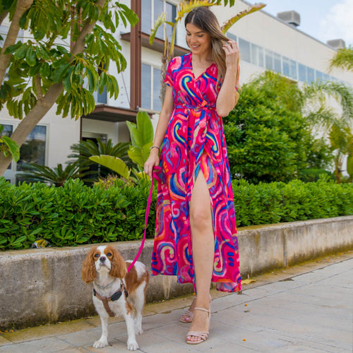 Vestido Ariel - Fucsia