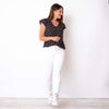 Blusa Jacquard Viscosa Estampada  - Multicolor