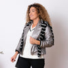 Biker Magen Ef. Piel - Plomo