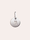Mini Medallion Letter Plata - B