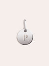 Mini Medallion Letter Plata - P