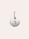 Mini Medallion Letter Plata - S