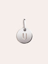 Mini Medallion Letter Plata - U