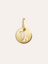 Charm Mini Medallion Zodiaco Plata Baño Oro Capricornio
