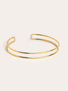 Choker Double Ring - Baño Oro