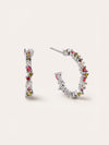 Pendientes Aro Estellar Colors Plata