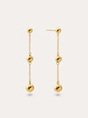 Pendientes Falling Dots L Baño Oro