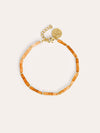 Pulsera Cala Dots Orange Baño Oro