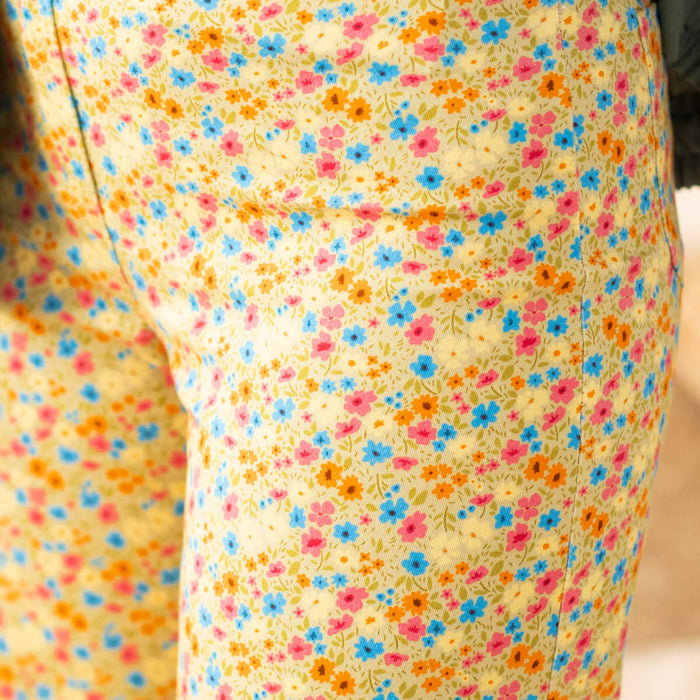 Pantalón Itau Flores - Verde