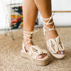 Sandalia Crochet - Beige