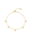 Tobillera Mini Moons Oro