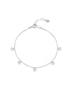 Tobillera Mini Moons Plata