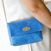 Bolso Ef. Piel Milu - Azul