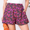 Short Aston Print - Negro